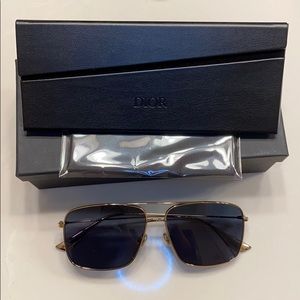 Dior Ladies Blue Aviator Sunglasses